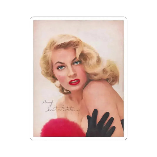 Anita Ekberg #270 (Vintage Female Icon) STICKER Vinyl Kiss-Cut Decal 2 Inch White - The Sticker Space