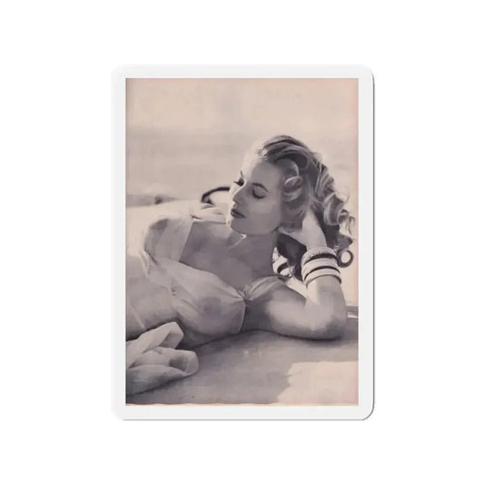 Anita Ekberg #274 - See through top (Vintage Female Icon) Refrigerator Magnet 2 Inch Die-Cut - The Sticker Space