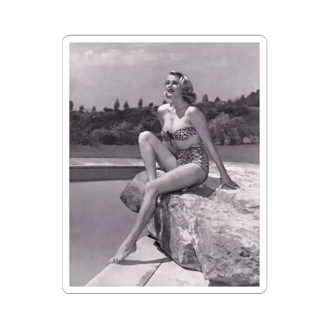 Anita Ekberg #294 (Vintage Female Icon) STICKER Vinyl Kiss-Cut Decal 3 Inch White - The Sticker Space