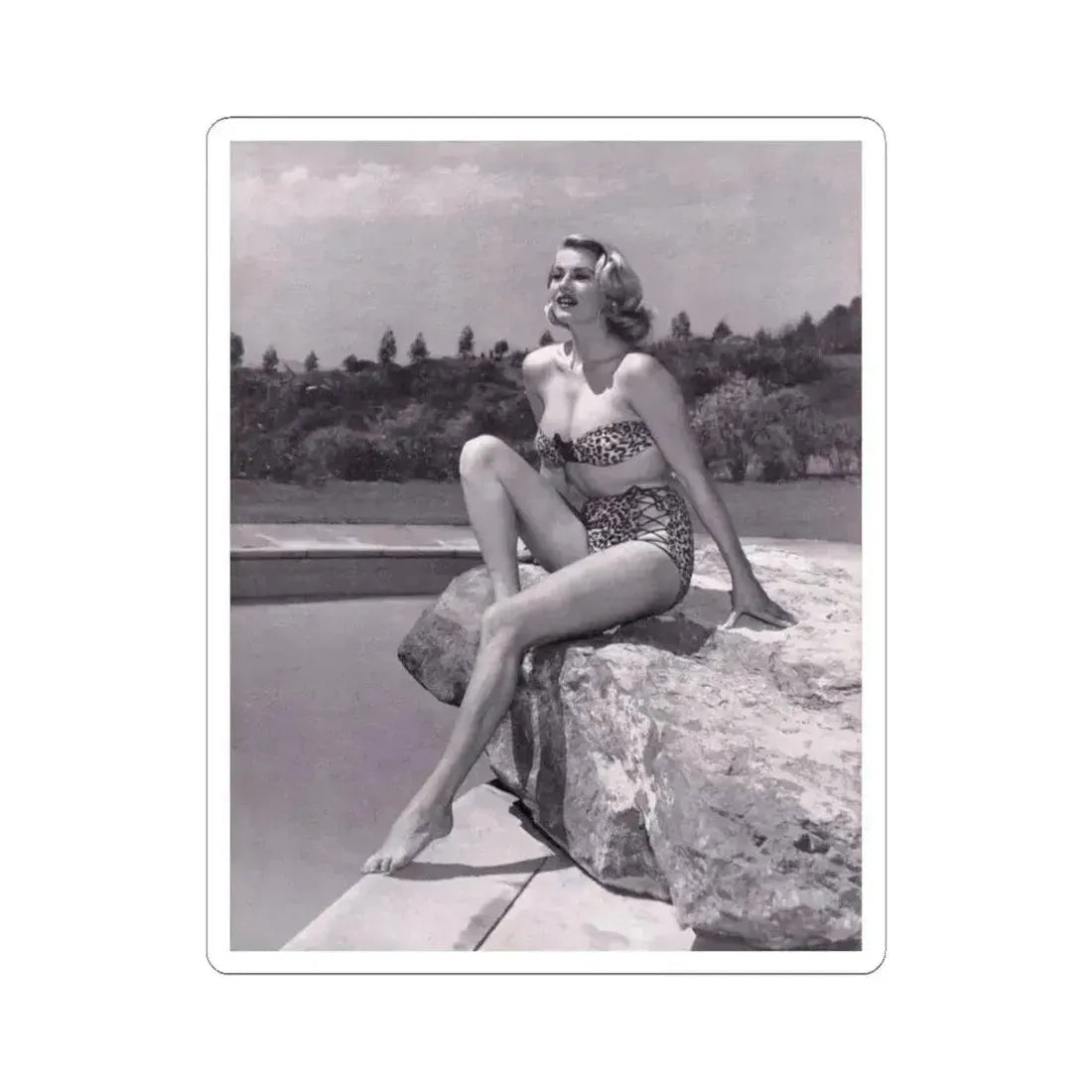 Anita Ekberg #294 (Vintage Female Icon) STICKER Vinyl Kiss-Cut Decal 4 Inch White - The Sticker Space