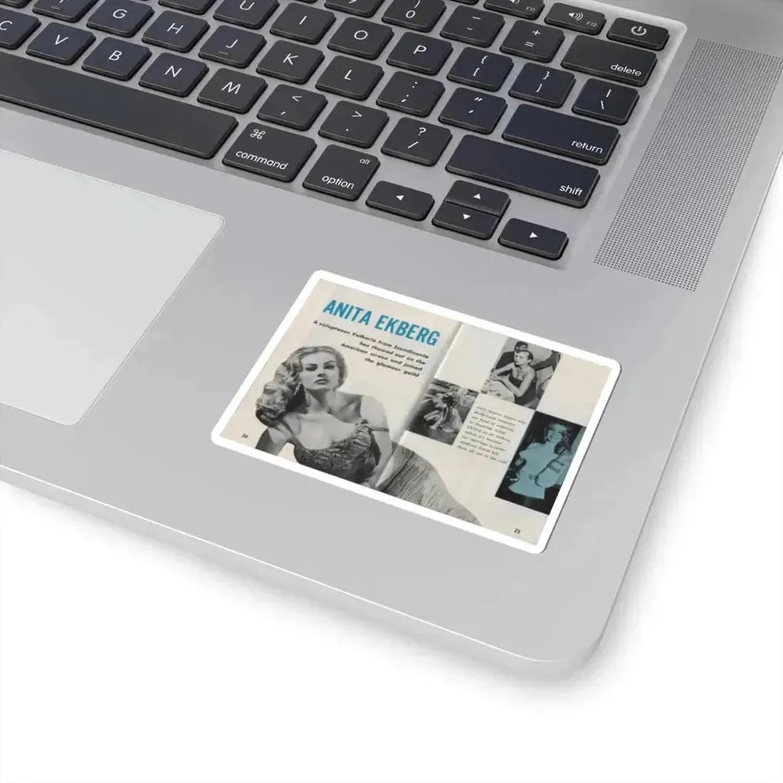 Anita Ekberg #311 - Pose! Pocket Mag. July '58 Photos (Vintage Female Icon) STICKER Vinyl Kiss-Cut Decal - The Sticker Space