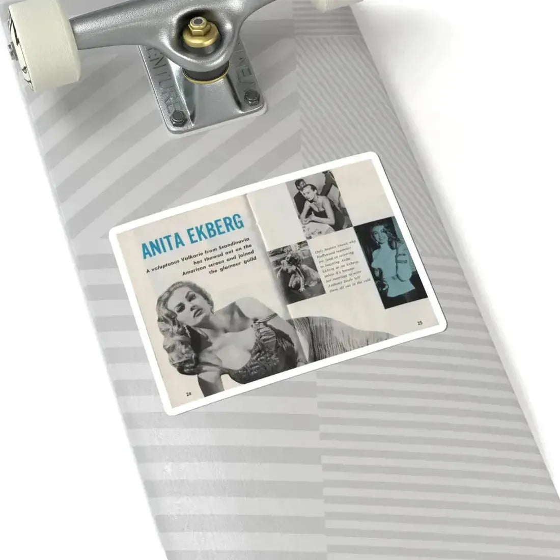 Anita Ekberg #311 - Pose! Pocket Mag. July '58 Photos (Vintage Female Icon) STICKER Vinyl Kiss-Cut Decal - The Sticker Space