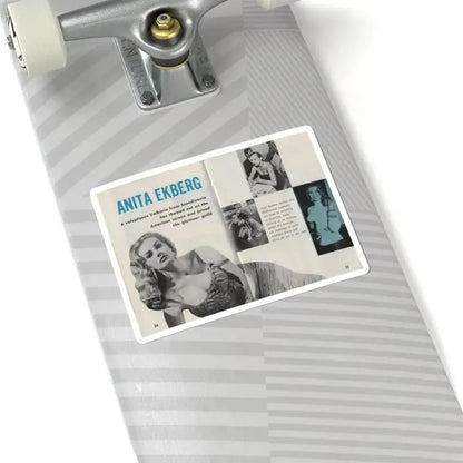 Anita Ekberg #311 - Pose! Pocket Mag. July '58 Photos (Vintage Female Icon) STICKER Vinyl Kiss-Cut Decal - The Sticker Space