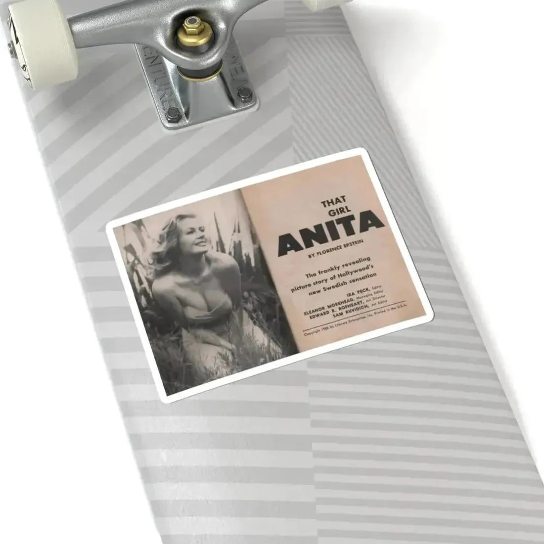 Anita Ekberg #325 - That Girl Anita Pocket Mag. '55 (Vintage Female Icon) STICKER Vinyl Kiss-Cut Decal - The Sticker Space