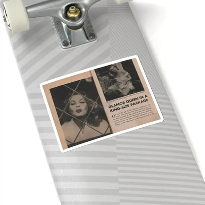 Anita Ekberg #326 - That Girl Anita Pocket Mag. '55 (Vintage Female Icon) STICKER Vinyl Kiss-Cut Decal - The Sticker Space