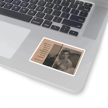 Anita Ekberg #327 - That Girl Anita Pocket Mag. '55 (Vintage Female Icon) STICKER Vinyl Kiss-Cut Decal - The Sticker Space