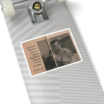 Anita Ekberg #327 - That Girl Anita Pocket Mag. '55 (Vintage Female Icon) STICKER Vinyl Kiss-Cut Decal - The Sticker Space