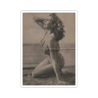 Anita Ekberg #336 - That Girl Anita Pocket Mag. '55 (Vintage Female Icon) STICKER Vinyl Kiss-Cut Decal 3 Inch White - The Sticker Space