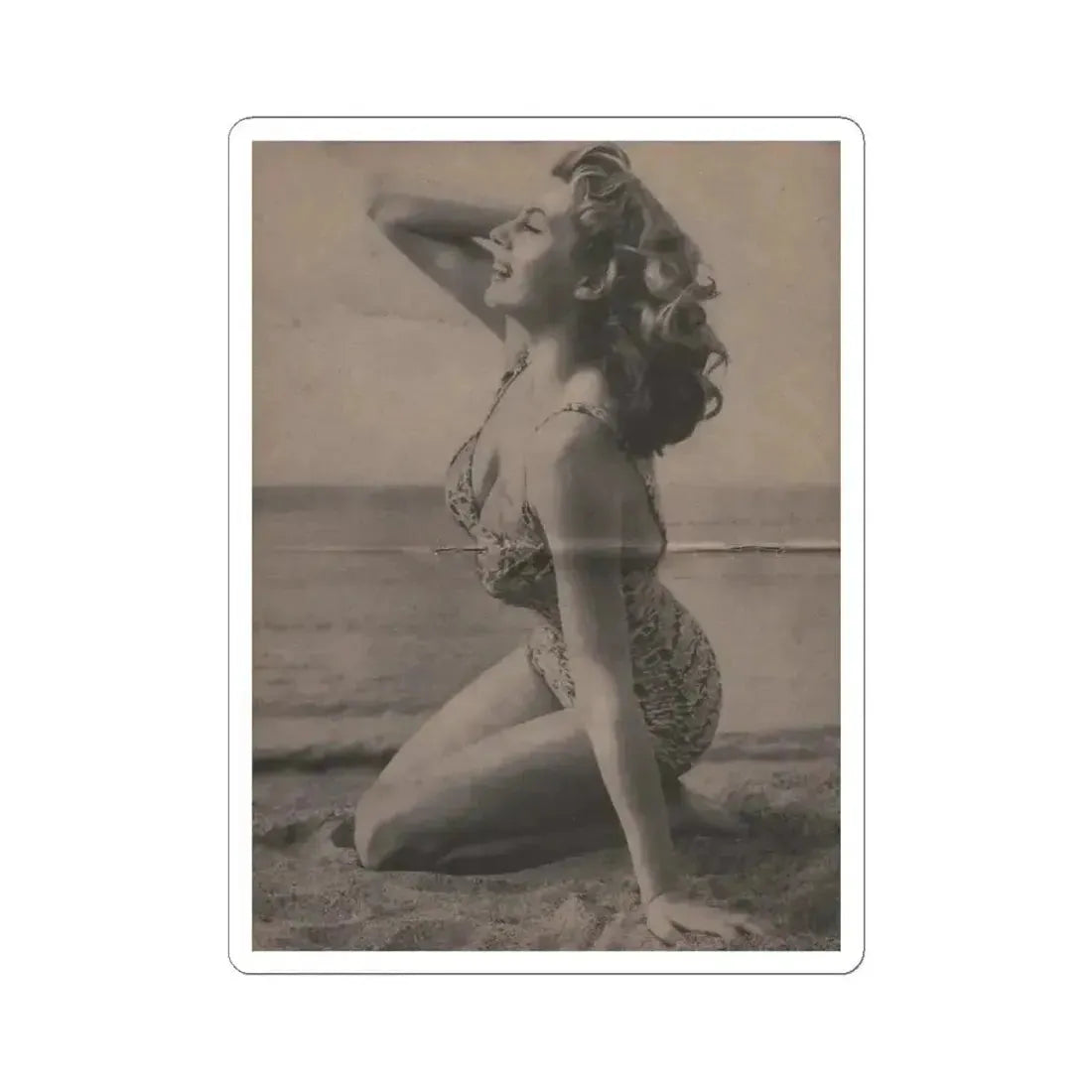 Anita Ekberg #336 - That Girl Anita Pocket Mag. '55 (Vintage Female Icon) STICKER Vinyl Kiss-Cut Decal 6 Inch White - The Sticker Space