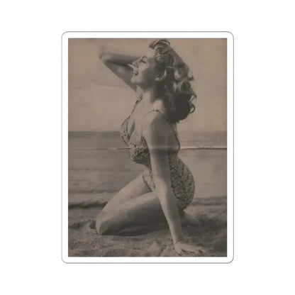 Anita Ekberg #336 - That Girl Anita Pocket Mag. '55 (Vintage Female Icon) STICKER Vinyl Kiss-Cut Decal 6 Inch White - The Sticker Space