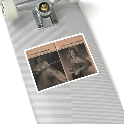 Anita Ekberg #340 - That Girl Anita Pocket Mag. '55 (Vintage Female Icon) STICKER Vinyl Kiss-Cut Decal - The Sticker Space