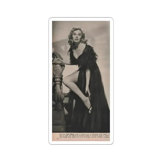 Anita Ekberg #352 - Modern Screen Mag. July '55 (Vintage Female Icon) STICKER Vinyl Kiss-Cut Decal 2 Inch White - The Sticker Space