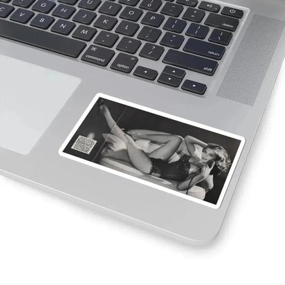 Anita Ekberg #390 - Femme Fatales Mag. Aug. '98 - 1 B&W Centerfold Photo (Vintage Female Icon) STICKER Vinyl Kiss-Cut Decal - The Sticker Space