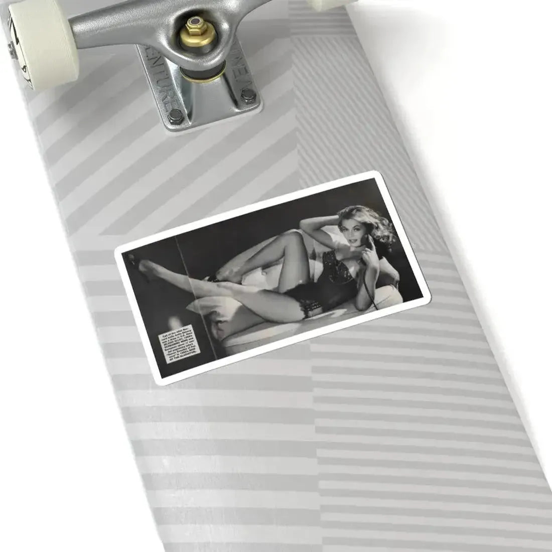 Anita Ekberg #390 - Femme Fatales Mag. Aug. '98 - 1 B&W Centerfold Photo (Vintage Female Icon) STICKER Vinyl Kiss-Cut Decal - The Sticker Space