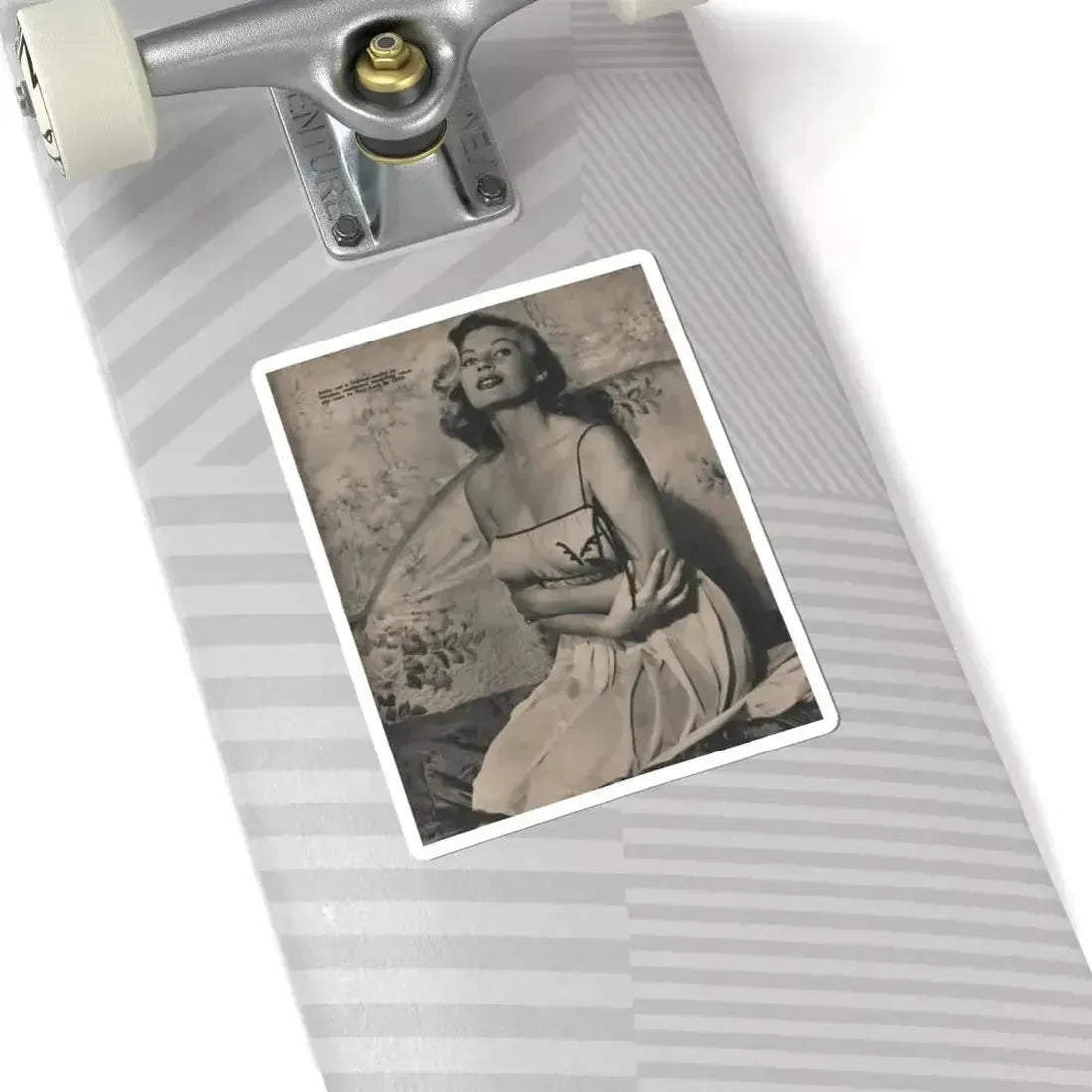 Anita Ekberg #392 - Fabulous Females Mag. Issue #1 '55 - 1 B&W Photo (Vintage Female Icon) STICKER Vinyl Kiss-Cut Decal - The Sticker Space