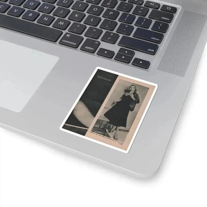 Anita Ekberg #394 - Fabulous Females Mag. Issue #1 '55 - 1 B&W (Vintage Female Icon) STICKER Vinyl Kiss-Cut Decal - The Sticker Space