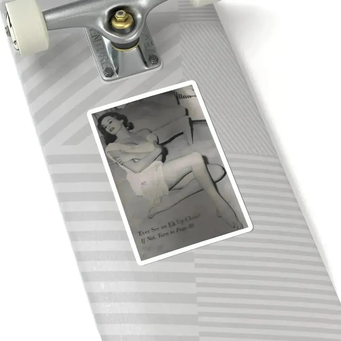 Anita Ekberg #400 - PHOTO Digest Mag. Nov. '55 - Inside of Cover 1 B&W Pic (Vintage Female Icon) STICKER Vinyl Kiss-Cut Decal - The Sticker Space