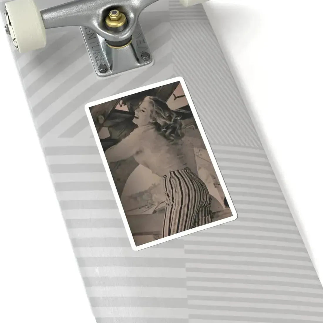 Anita Ekberg #407 - PHOTO Digest Mag. Nov. '55 - 1 Page, 1 B&W Pic (Vintage Female Icon) STICKER Vinyl Kiss-Cut Decal - The Sticker Space