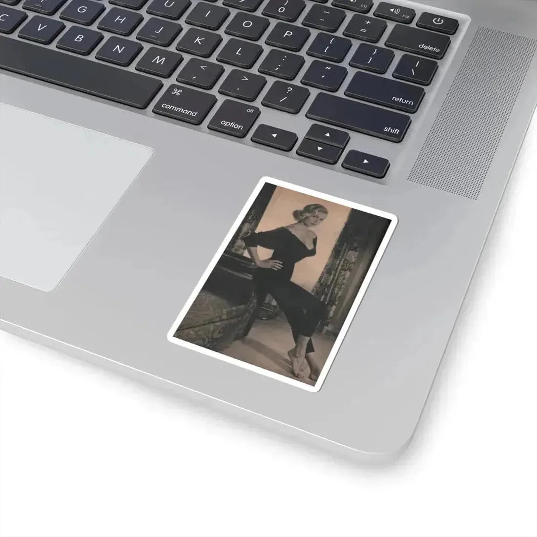 Anita Ekberg #410 - EYE Digest Mag. Nov. '53 - 1 Page & 1 B&W Photo (Vintage Female Icon) STICKER Vinyl Kiss-Cut Decal - The Sticker Space