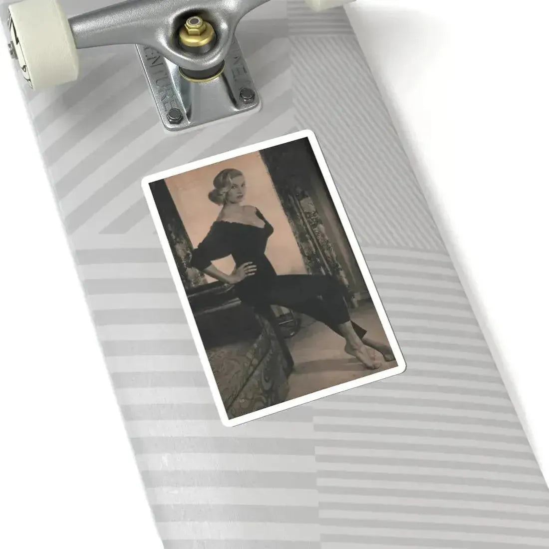 Anita Ekberg #410 - EYE Digest Mag. Nov. '53 - 1 Page & 1 B&W Photo (Vintage Female Icon) STICKER Vinyl Kiss-Cut Decal - The Sticker Space