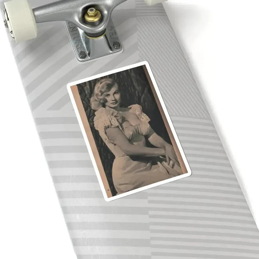 Anita Ekberg #412 - EYE Digest Mag. Nov. '53 - 1 Page & 1 B&W Photo (Vintage Female Icon) STICKER Vinyl Kiss-Cut Decal - The Sticker Space