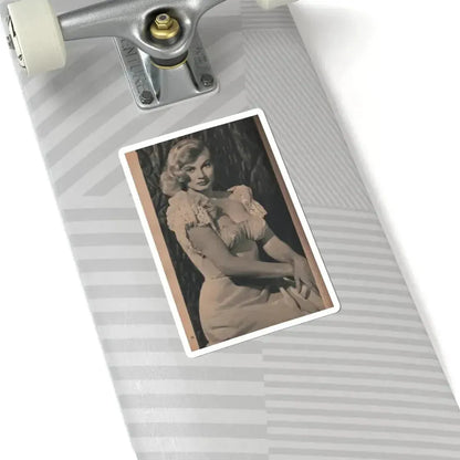 Anita Ekberg #412 - EYE Digest Mag. Nov. '53 - 1 Page & 1 B&W Photo (Vintage Female Icon) STICKER Vinyl Kiss-Cut Decal - The Sticker Space