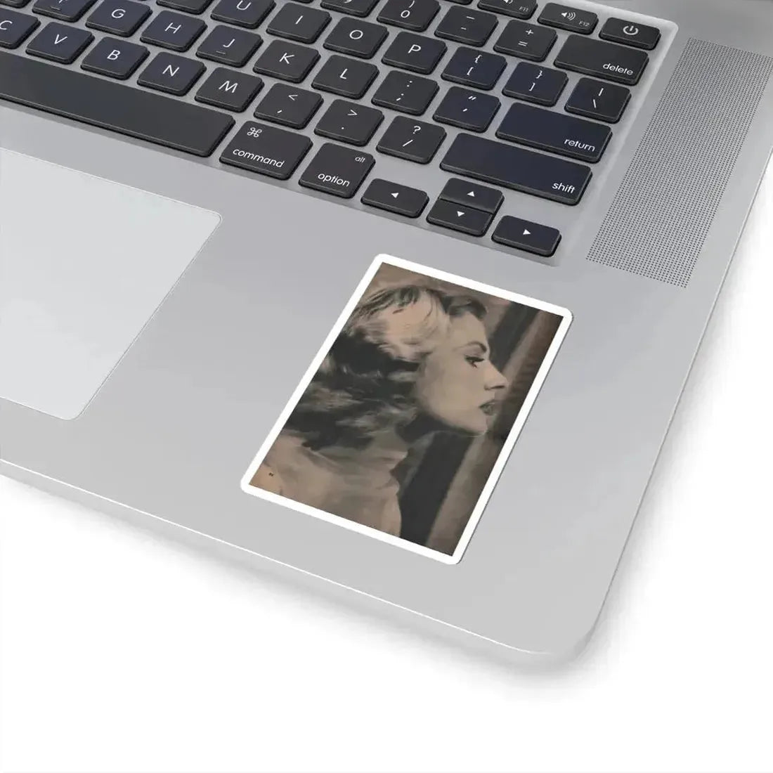 Anita Ekberg #414 - EYE Digest Mag. Nov. '53 - 1 Page, 1 B&W Photo (Vintage Female Icon) STICKER Vinyl Kiss-Cut Decal - The Sticker Space