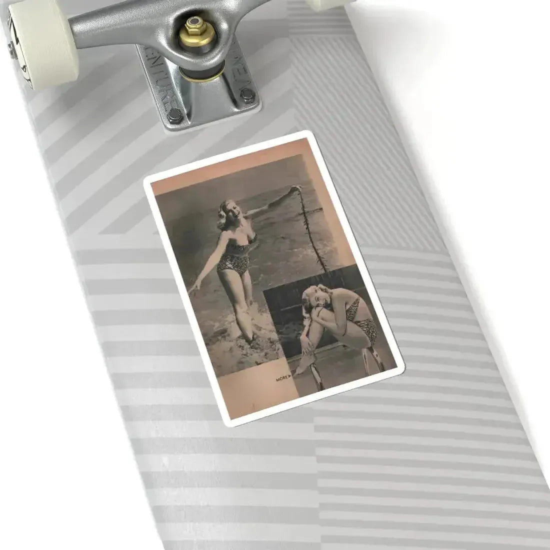 Anita Ekberg #420 - EYE Digest Mag. Jan. '54 - 1 Pages & 2 B&W Photos (Vintage Female Icon) STICKER Vinyl Kiss-Cut Decal - The Sticker Space