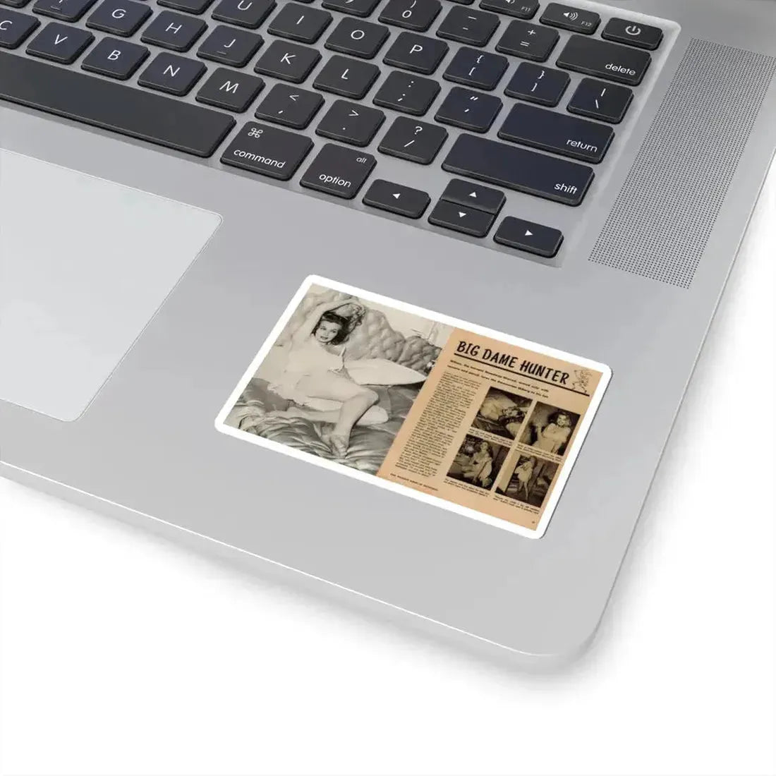 Anita Ekberg #425 - 1 Large B&W Photp & 4 Small B&W Photos & Article from Earl Wilson's Showgirls Mag. '56 1 (Vintage Female Icon) STICKER Vinyl Kiss-Cut Decal - The Sticker Space