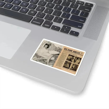 Anita Ekberg #425 - 1 Large B&W Photp & 4 Small B&W Photos & Article from Earl Wilson's Showgirls Mag. '56 1 (Vintage Female Icon) STICKER Vinyl Kiss-Cut Decal - The Sticker Space