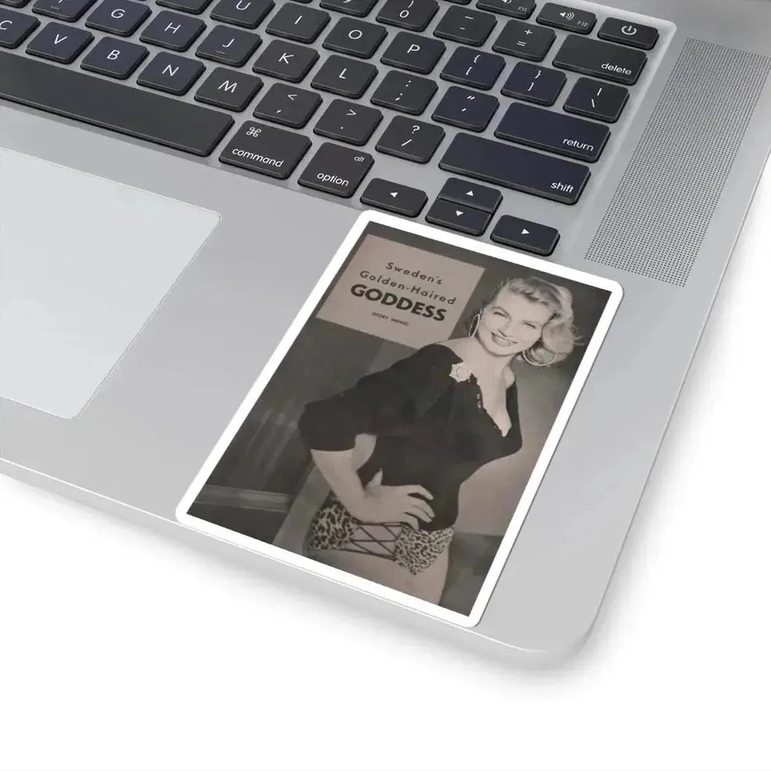 Anita Ekberg #428 - PHOTO Digest Mag. May '54 - 1 Page & 1 B&W Photo on Reverse Side Of Cover (Vintage Female Icon) STICKER Vinyl Kiss-Cut Decal - The Sticker Space