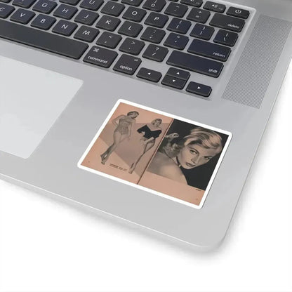 Anita Ekberg #430 - PHOTO Digest Mag. May '54 - 2 Pages & 3 B&W Photos (Vintage Female Icon) STICKER Vinyl Kiss-Cut Decal - The Sticker Space