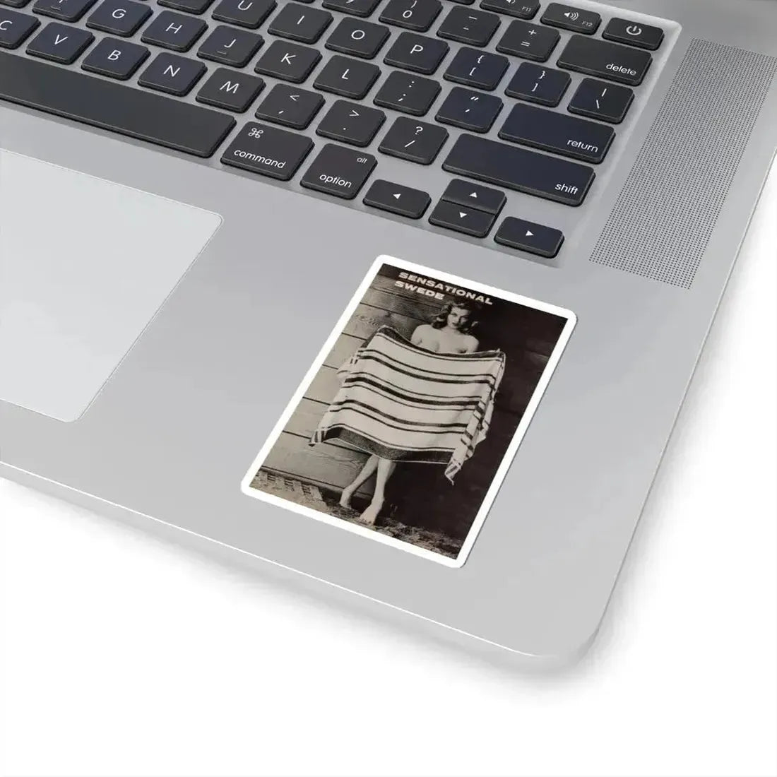 Anita Ekberg #446 - 1 Page, 1 B&W Photo & Headline  from After Hours Vol. 1, No. 4 '57 Mag. (Vintage Female Icon) STICKER Vinyl Kiss-Cut Decal - The Sticker Space