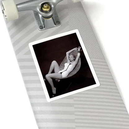 Anita Ekberg #451 - 8x10 B&W Pin-Up Photo HQ Re-Print (Vintage Female Icon) STICKER Vinyl Kiss-Cut Decal - The Sticker Space