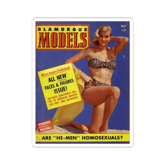 Anita Ekberg #46 - Mag. Cover (Vintage Female Icon) STICKER Vinyl Kiss-Cut Decal 2 Inch White - The Sticker Space