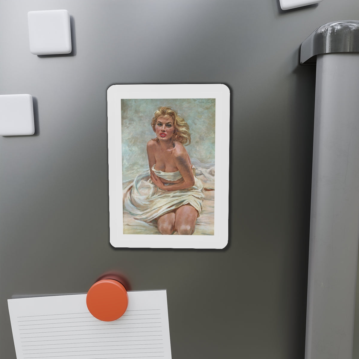 Anita Ekberg, Esquire, 1955 (Magazine Illustration) Refrigerator Magnet-The Sticker Space