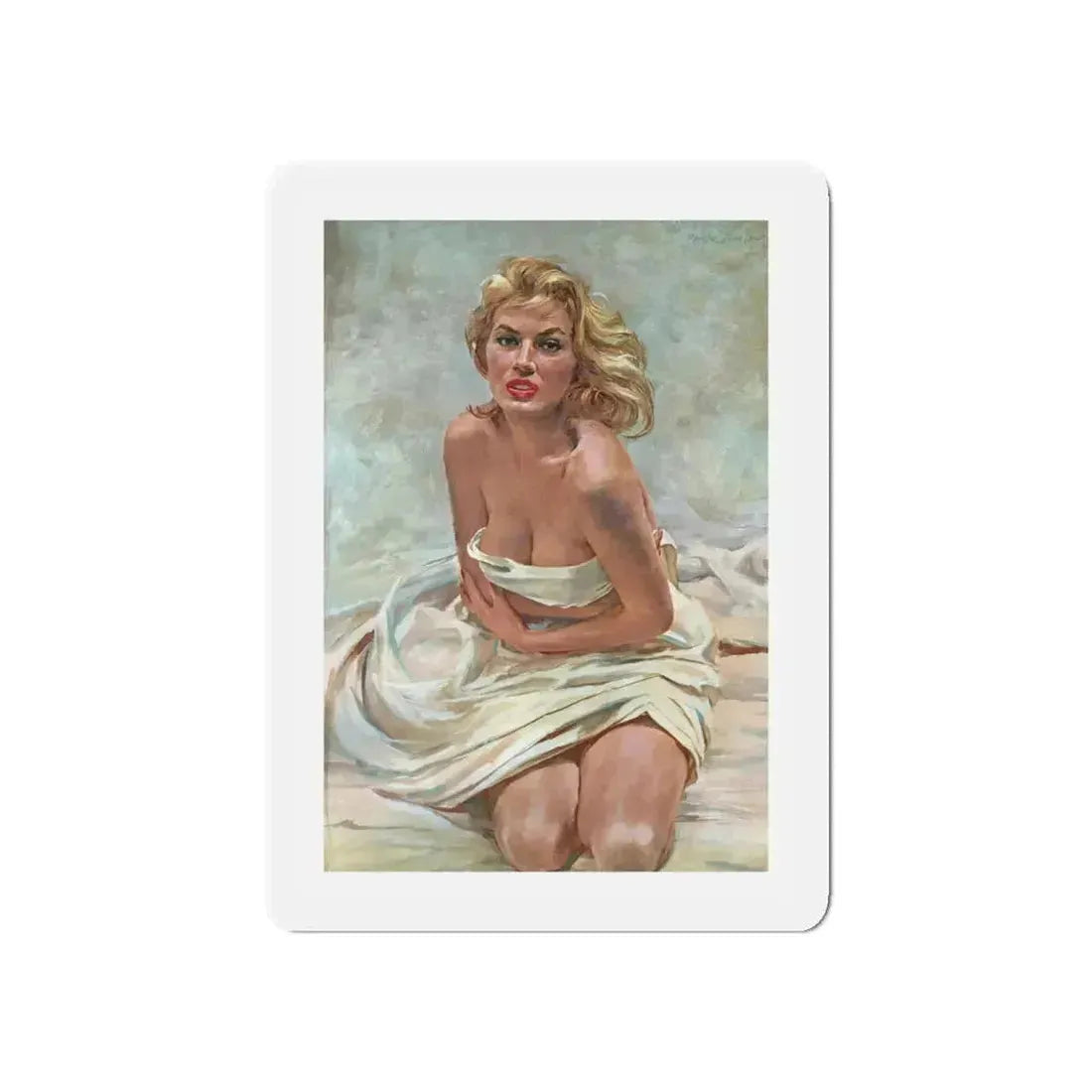Anita Ekberg, Esquire, 1955 (Magazine Illustration) Refrigerator Magnet 5 Inch - The Sticker Space
