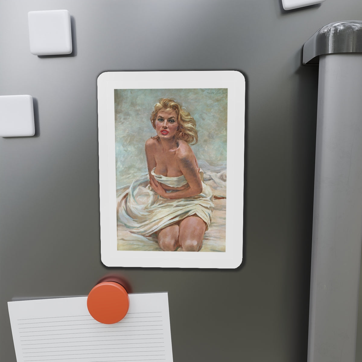 Anita Ekberg, Esquire, 1955 (Magazine Illustration) Refrigerator Magnet-The Sticker Space