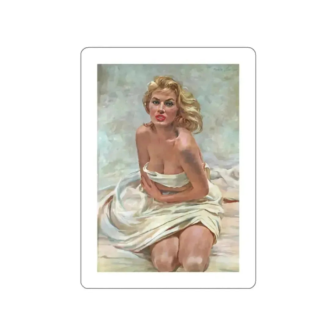 Anita Ekberg, Esquire, 1955 (Magazine Illustration) STICKER Vinyl Die-Cut Decal - The Sticker Space