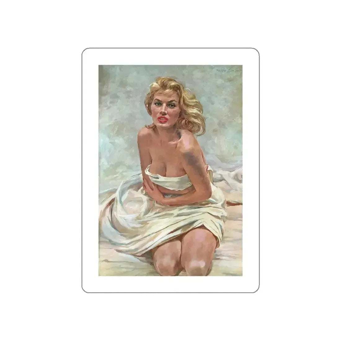 Anita Ekberg, Esquire, 1955 (Magazine Illustration) STICKER Vinyl Die-Cut Decal - The Sticker Space