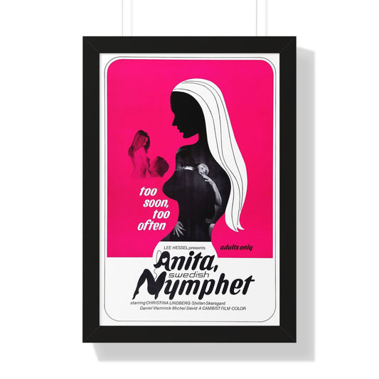 ANITA SWEDISH NYMPHET 1973 - Framed Movie Poster-16″ x 24″-The Sticker Space