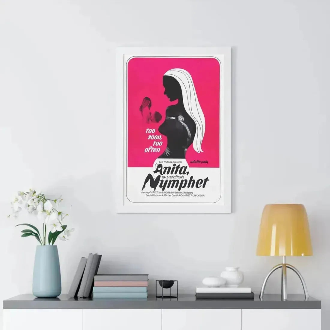 ANITA SWEDISH NYMPHET 1973 - Framed Movie Poster - The Sticker Space