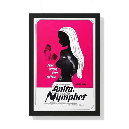 ANITA SWEDISH NYMPHET 1973 - Framed Movie Poster - The Sticker Space