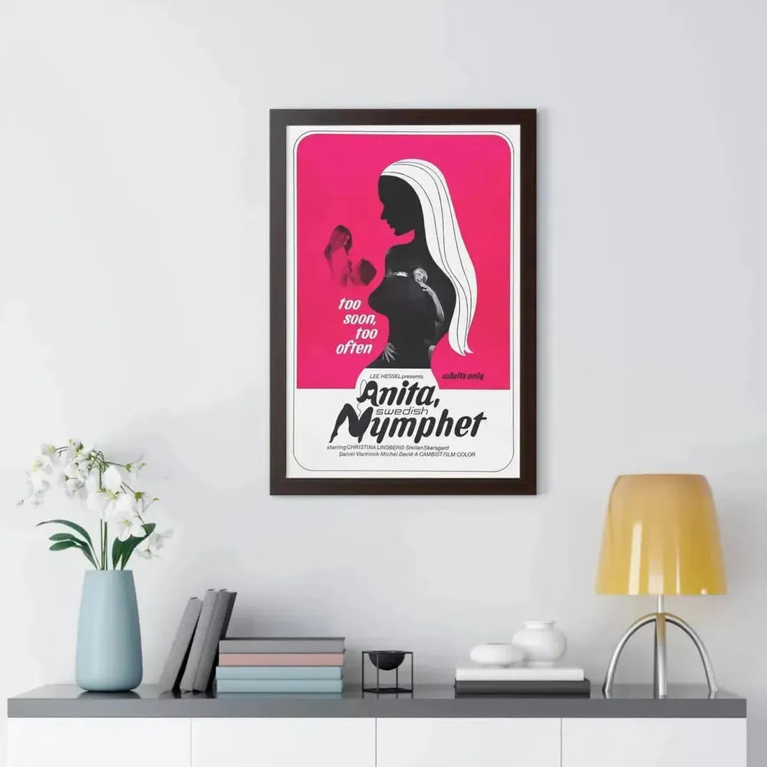 ANITA SWEDISH NYMPHET 1973 - Framed Movie Poster - The Sticker Space