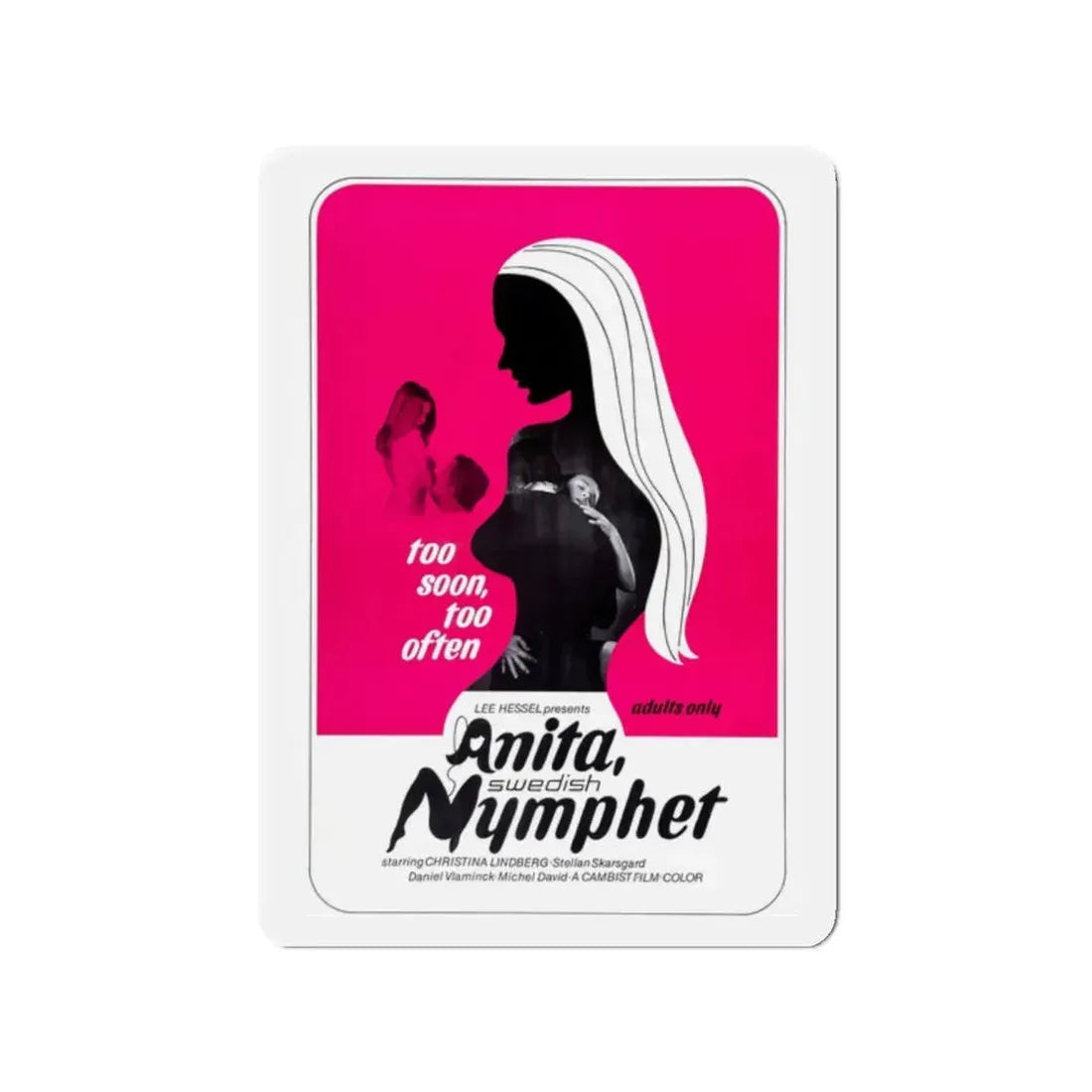 ANITA SWEDISH NYMPHET 1973 Movie Poster - Refrigerator Magnet 2 Inch - The Sticker Space