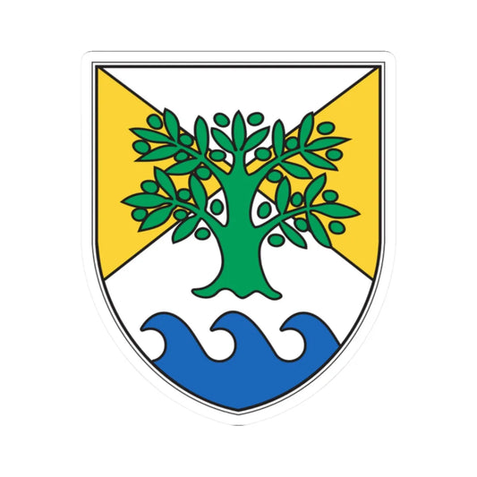 Ankaran Grb - Coat of Arms (Slovenia) (Coat of Arms) STICKER Vinyl Kiss-Cut Decal 2 Inch White - The Sticker Space