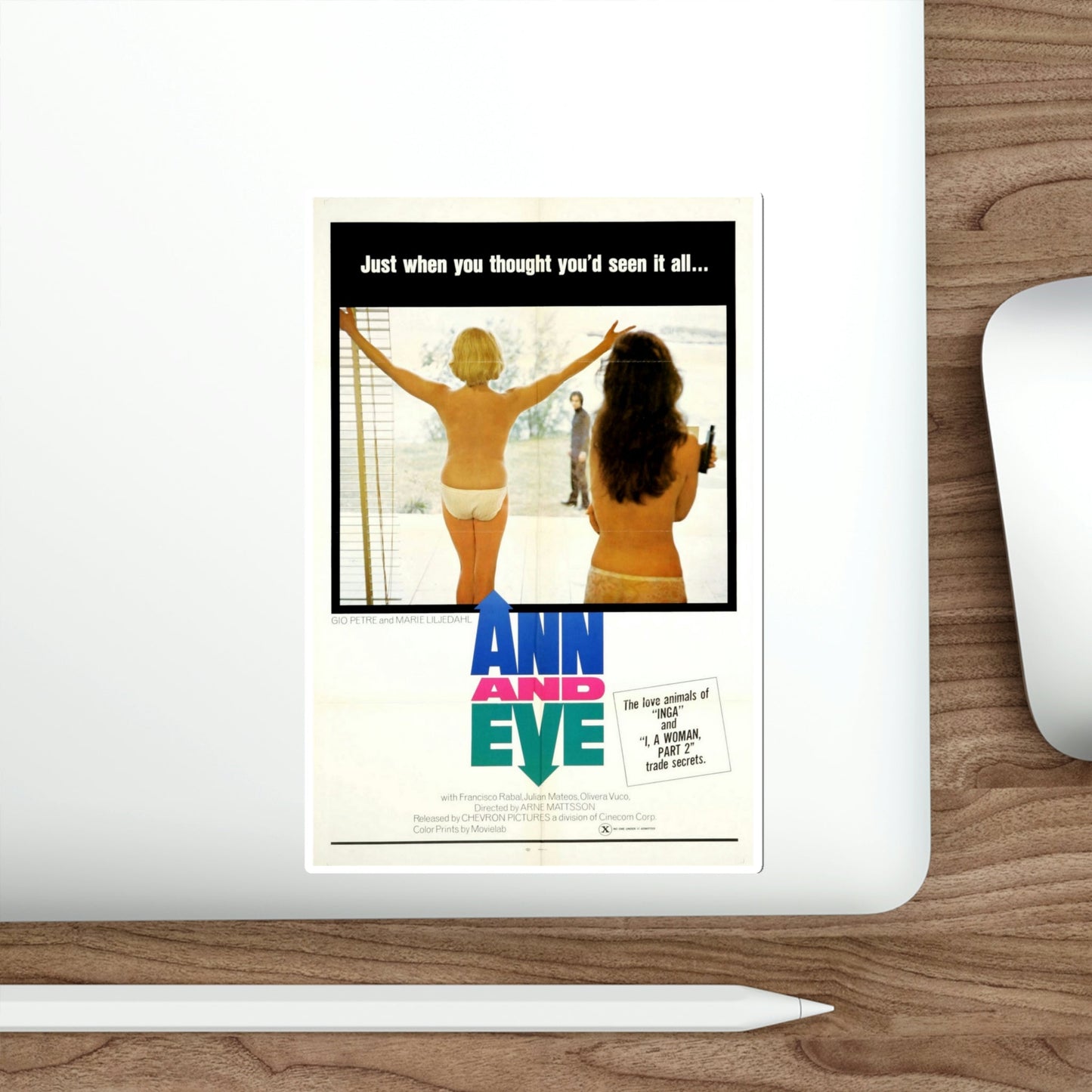 Ann and Eve 1970 Movie Poster STICKER Vinyl Die-Cut Decal-The Sticker Space