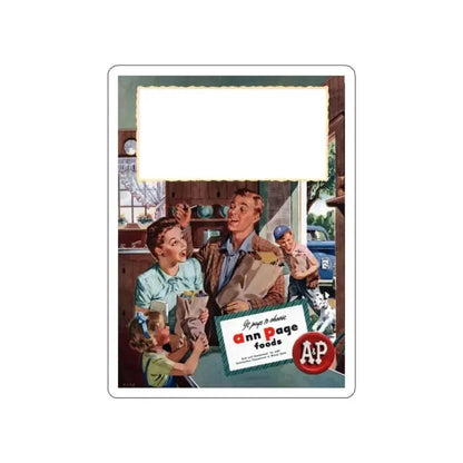 Ann Page ad, Woman's Day, June 1947 (Magazine Illustration) STICKER Vinyl Die-Cut Decal - The Sticker Space