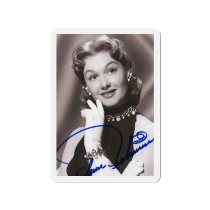 Ann Robinson #42 - 4x6 B&W Signed Glamour Head & Shoulder Photo (Vintage Female Icon) Refrigerator Magnet 2 Inch Die-Cut - The Sticker Space