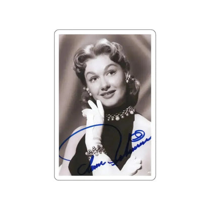 Ann Robinson #42 - 4x6 B&W Signed Glamour Head & Shoulder Photo (Vintage Female Icon) STICKER Vinyl Die-Cut Decal White Die-Cut 5 Inch - The Sticker Space